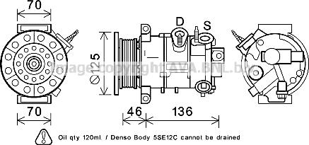 Prasco JEK067 - Kompresors, Gaisa kond. sistēma www.autospares.lv