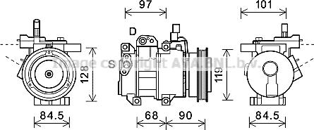 Prasco KAK261 - Kompresors, Gaisa kond. sistēma www.autospares.lv