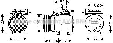 Prasco KAK211 - Kompresors, Gaisa kond. sistēma www.autospares.lv