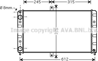 Prasco LA2016 - Radiators, Motora dzesēšanas sistēma www.autospares.lv