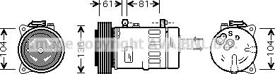 Prasco LCK005 - Kompresors, Gaisa kond. sistēma www.autospares.lv