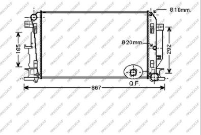 Prasco ME919R001 - Radiators, Motora dzesēšanas sistēma www.autospares.lv