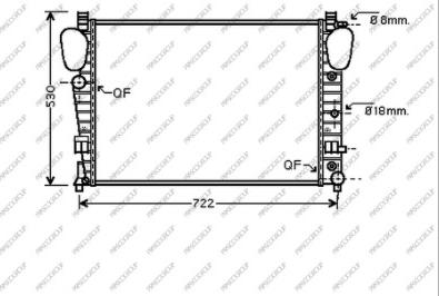 Prasco ME522R004 - Radiators, Motora dzesēšanas sistēma www.autospares.lv