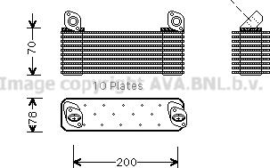 Prasco ME3001 - Eļļas radiators, Motoreļļa www.autospares.lv