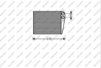 Prasco ME324H001 - Siltummainis, Salona apsilde www.autospares.lv