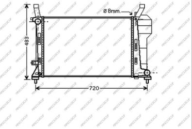 Prasco ME324R001 - Radiators, Motora dzesēšanas sistēma www.autospares.lv