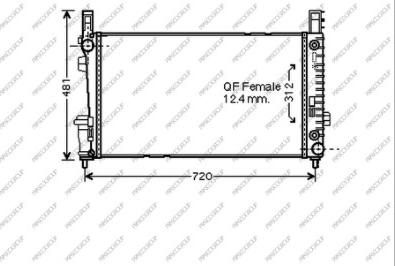 Prasco ME324R003 - Radiators, Motora dzesēšanas sistēma www.autospares.lv