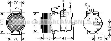 Prasco MEAK239 - Kompresors, Gaisa kond. sistēma autospares.lv