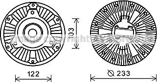 Prasco MEC253 - Sajūgs, Radiatora ventilators www.autospares.lv