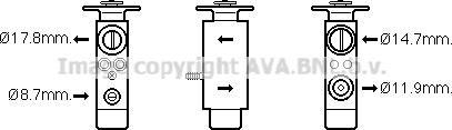 Prasco MN1082 - Izplešanās vārsts, Gaisa kond. sistēma www.autospares.lv