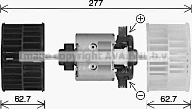 Prasco MN8138 - Elektromotors, Salona ventilācija www.autospares.lv