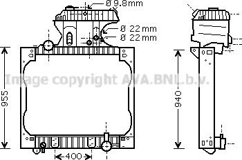 Prasco MN2052 - Radiators, Motora dzesēšanas sistēma www.autospares.lv