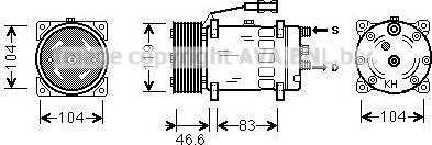 Prasco MNAK061 - Kompresors, Gaisa kond. sistēma www.autospares.lv