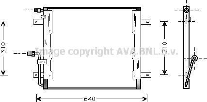 Prasco MS5262 - Kondensators, Gaisa kond. sistēma www.autospares.lv