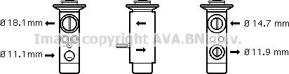 Prasco MS1461 - Izplešanās vārsts, Gaisa kond. sistēma www.autospares.lv