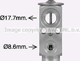 Prasco MS1753 - Expansion Valve, air conditioning www.autospares.lv