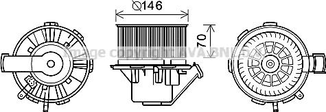 Prasco MS8648 - Elektromotors, Salona ventilācija www.autospares.lv