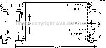 Prasco MS2445 - Radiators, Motora dzesēšanas sistēma www.autospares.lv