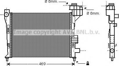 Prasco MS2247 - Radiators, Motora dzesēšanas sistēma www.autospares.lv