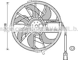 Prasco MS7656 - Ventilators, Motora dzesēšanas sistēma www.autospares.lv