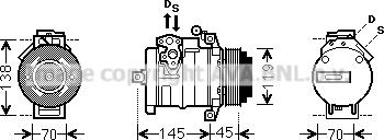 Prasco MSAK530 - Kompresors, Gaisa kond. sistēma www.autospares.lv