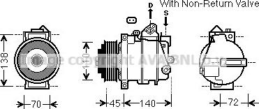 Prasco MSAK672 - Kompresors, Gaisa kond. sistēma www.autospares.lv