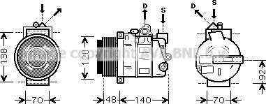 Prasco MSAK393 - Kompresors, Gaisa kond. sistēma www.autospares.lv