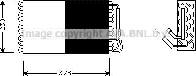 Prasco MSAV001 - Iztvaikotājs, Gaisa kondicionēšanas sistēma www.autospares.lv