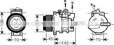 Prasco MSK430 - Kompresors, Gaisa kond. sistēma www.autospares.lv