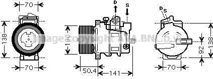 Prasco MSK431 - Kompresors, Gaisa kond. sistēma autospares.lv