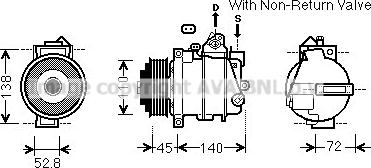 Prasco MSK587 - Compressor, air conditioning www.autospares.lv