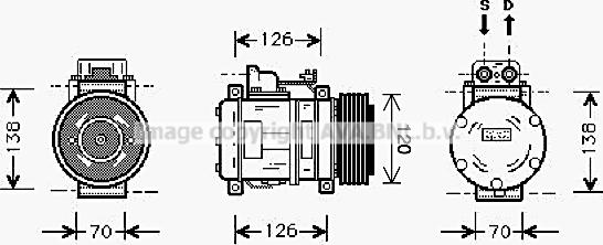 Prasco MSK057 - Kompresors, Gaisa kond. sistēma autospares.lv