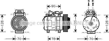 Prasco MSK062 - Kompresors, Gaisa kond. sistēma www.autospares.lv