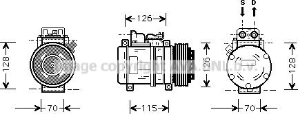 Prasco MSK087 - Kompresors, Gaisa kond. sistēma www.autospares.lv