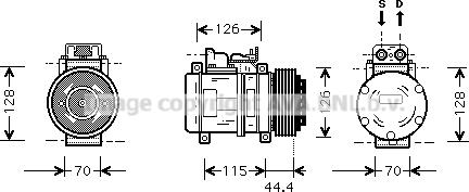 Prasco MSK116 - Kompresors, Gaisa kond. sistēma www.autospares.lv