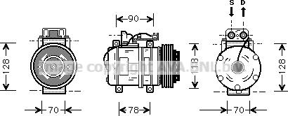 Prasco MSK275 - Kompresors, Gaisa kond. sistēma www.autospares.lv