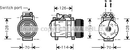 Prasco MSK273 - Kompresors, Gaisa kond. sistēma www.autospares.lv