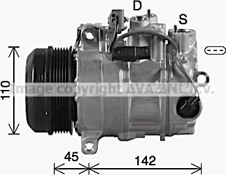 Prasco MSK742 - Kompresors, Gaisa kond. sistēma autospares.lv