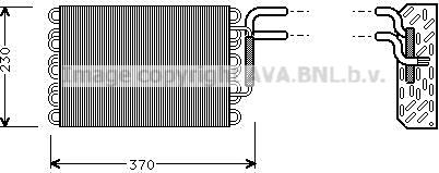 Prasco MSV002 - Iztvaikotājs, Gaisa kondicionēšanas sistēma www.autospares.lv