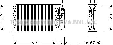 Prasco MSV029 - Iztvaikotājs, Gaisa kondicionēšanas sistēma www.autospares.lv