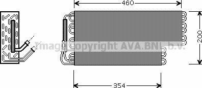 Prasco MSV384 - Iztvaikotājs, Gaisa kondicionēšanas sistēma www.autospares.lv