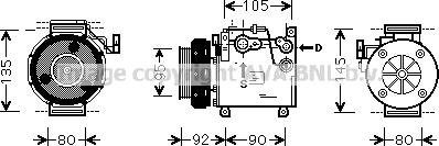 Prasco MTK166 - Kompresors, Gaisa kond. sistēma www.autospares.lv