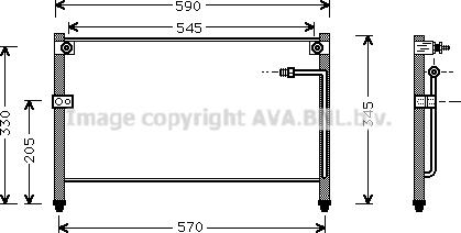 Prasco MZ5118 - Kondensators, Gaisa kond. sistēma www.autospares.lv