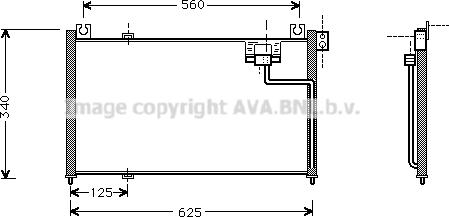 Prasco MZ5127 - Kondensators, Gaisa kond. sistēma www.autospares.lv