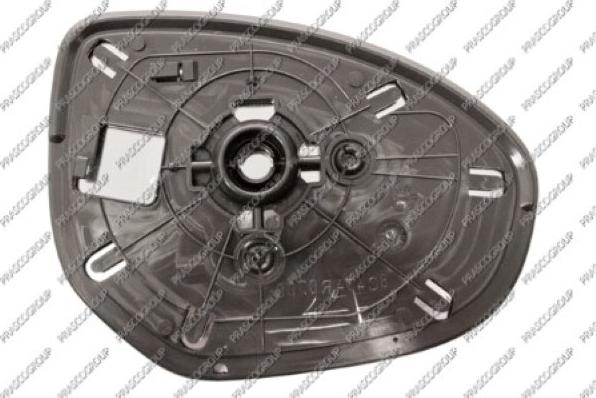 Prasco MZ3307504 - Spoguļstikls, Ārējais atpakaļskata spogulis www.autospares.lv