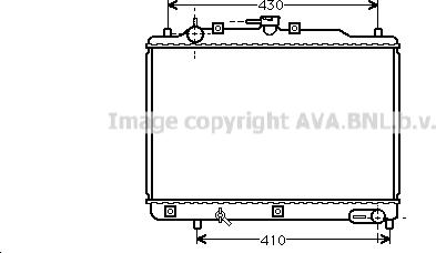 Prasco MZ2070 - Радиатор, охлаждение двигателя www.autospares.lv