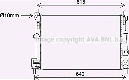 Prasco MZ2295 - Radiators, Motora dzesēšanas sistēma www.autospares.lv