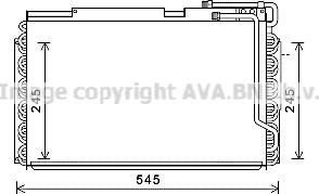 Prasco NH5036 - Kondensators, Gaisa kond. sistēma www.autospares.lv