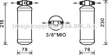 Prasco NHD009 - Sausinātājs, Kondicionieris www.autospares.lv