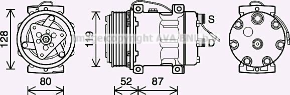 Prasco NHK037 - Kompresors, Gaisa kond. sistēma www.autospares.lv